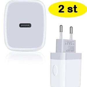 2 st USB-C-snabbladdare för iphone11/12/13