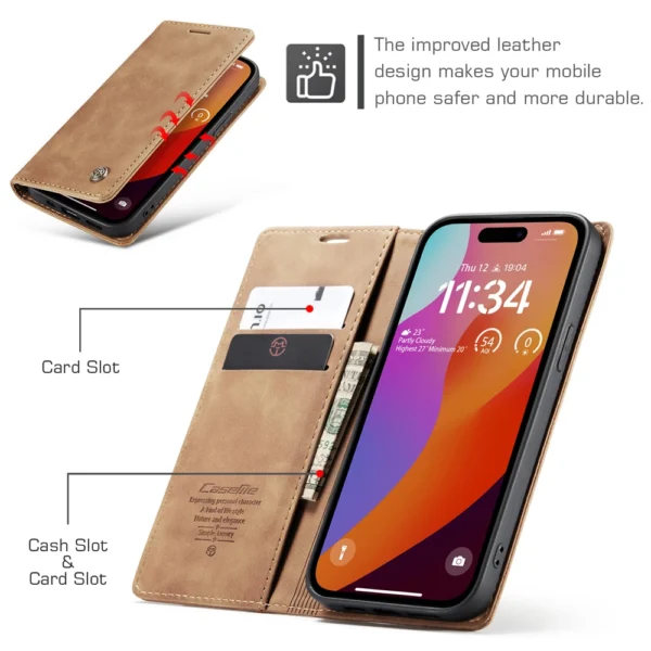 caseme 0013 iphone 16 plus brun - Image 4