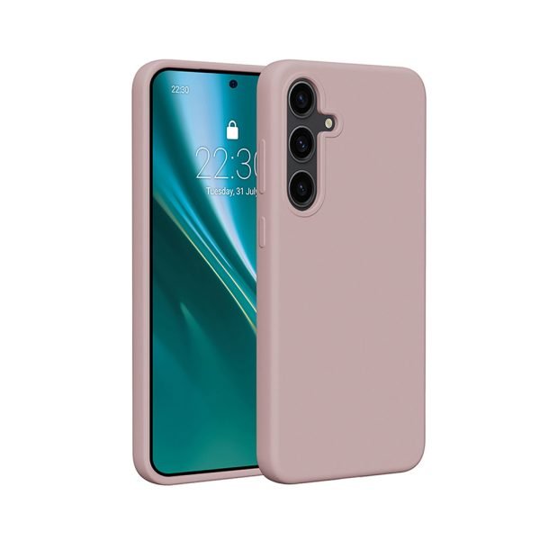 Etteri Silikonfodral till Samsung Galaxy S25 ljusrosa