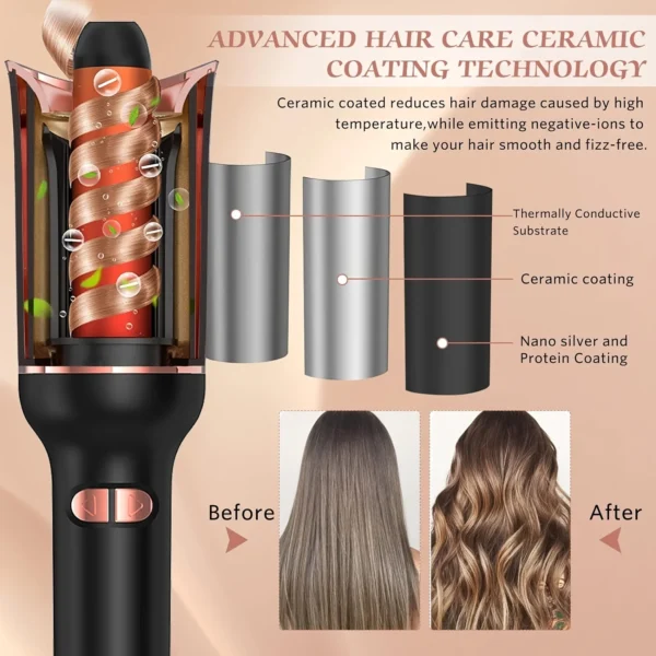 Automatic Hair Curler pink - Image 3