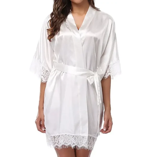 Robe Ice Silk red M - Image 5