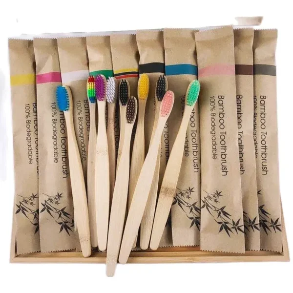 10pcs Colorful Natural Bamboo - Image 3