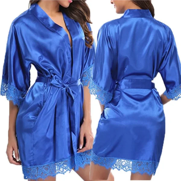 Robe Ice Silk red M - Image 6