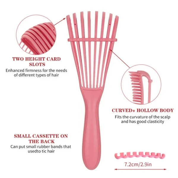 2 Pack Detangler Brush for Natural Afro/African Hair - Image 2