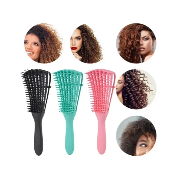 2 Pack Detangler Brush for Natural Afro/African Hair - Image 4
