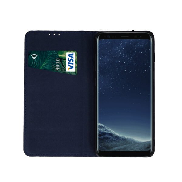 Äkta läder Smart Pro-fodral för iPhone 16 pro blå - Image 2