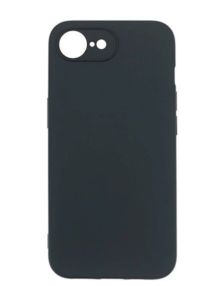 Svart silikon fodral för Iphone 16e