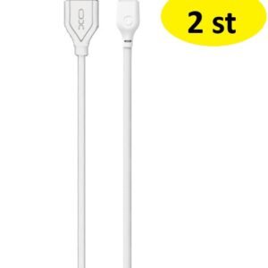 2 st 2m  XO USB-A till Lightning kabel