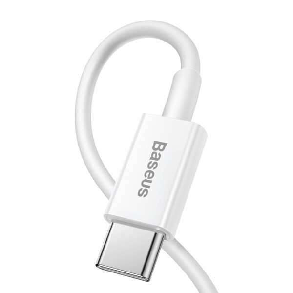1 st super kvalitet 20W Baseus-kabel Superior PD USB-C - Lightning 2,0 m vit - Image 3