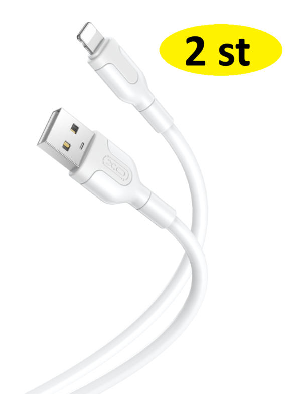2 st 2m  XO USB-A till Lightning kabel