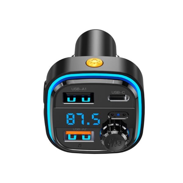 Transmitter FM BCC08 Bluetooth MP3 car charger 3,1A black - Image 2