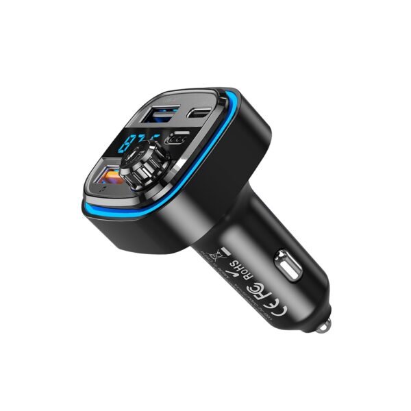 Transmitter FM BCC08 Bluetooth MP3 car charger 3,1A black - Image 3