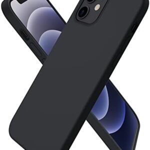 Lyxigt flytande silikonskal för iPhone 14 plus svart