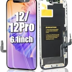 EFAITHFIX for iPhone 12/12 PRO Screen Replacement 6.1 Inch 3D Touch LCD Screen Display Full HD Digitizer Frame Assembly Compatible with iPhone 12/12 Pro LCD with Waterproof Adhesive Sticker (No Tools) : Cell Phones & Accessories