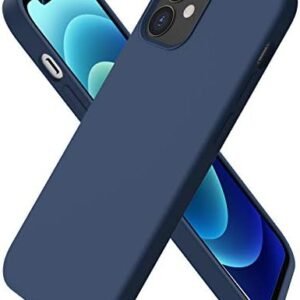 Lyxigt flytande silikonskal för iPhone 14 blå