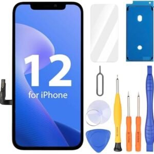 Ayake for iPhone 12/12 Pro Screen Replacement, 6.1 inch FHD LCD Display and Touch Digitizer Screen, True Tone Programmable, Face ID Remains (for A2172, A2402, A2404 A2403, A2341, A2406, A2408, A2407) : Cell Phones & Accessories