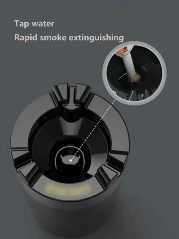 Ashtray with water tank  green - Image 3