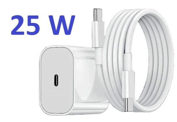 25W usbc-usbc för iphone 15 och uppåt