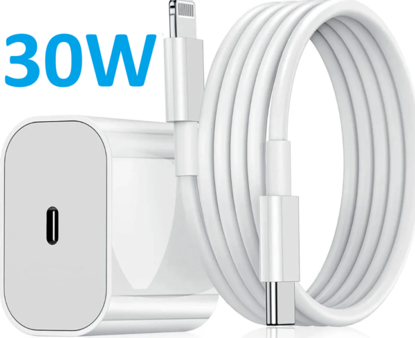30 W snabbladdare laddare med 1m  kabel